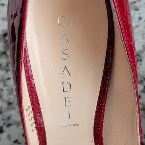 Casadei peeptoe pumps US sz 9.5 - Picture 7 of 15